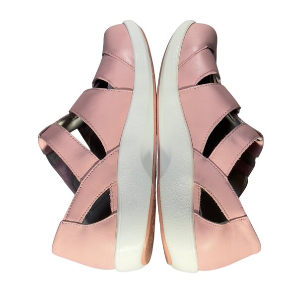 Alegria Traq Womens Pink Leather Strappy Comfort Sandals Size 38 With Slip-Resis - Picture 7 of 11